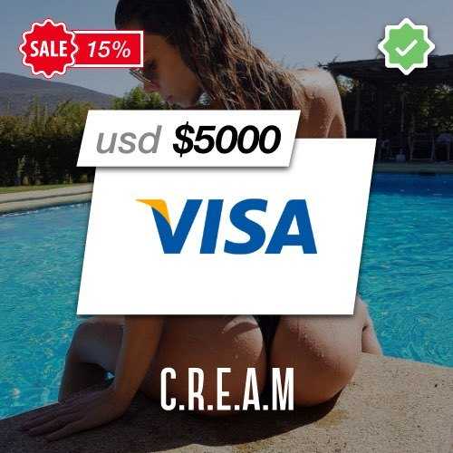 VISA Prepaid $5000 Balance