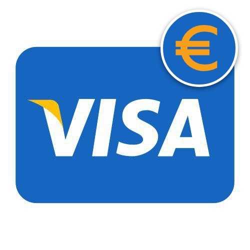 Visa Prepaid 2500 EUR Balance x1